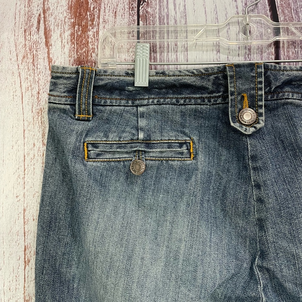 Old Navy Denim Long Shorts Distressed Womens Size 12  #5044 - Picture 8 of 13